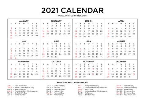 Free Printable Monthly Calendar 2021 Uk